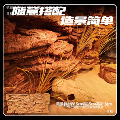 3D Desert Style Reptile Enclosure90*45Background Board for Bearded Dragon Lizard Gecko Reptile Landscaping Board